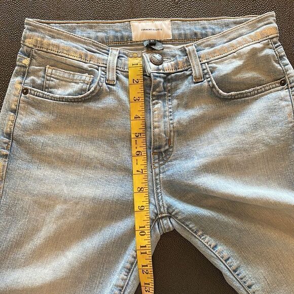 Current/ Elliott The Highwaisted Stilletto light washed Jeans Size 27 - Picture 8 of 9